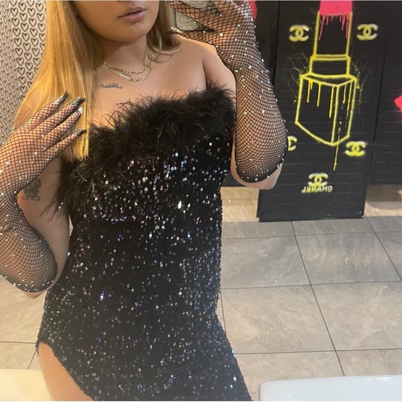 Sequin Midi Dress - Picture 3 of 3